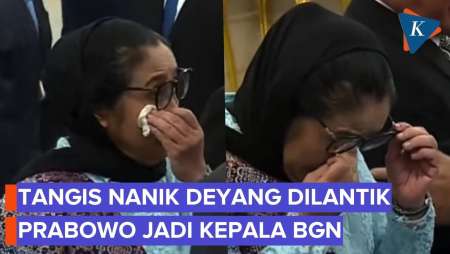Nanik Menangis Haru Dilantik Prabowo jadi Kepala BGN