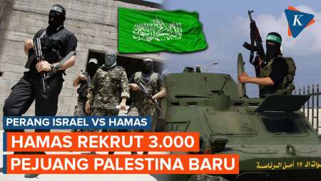 Israel Sebut Hamas Rekrut 3.000 Pejuang Baru di Gaza