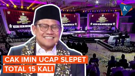 Bolak-balik Cak Imin Sebut Slepet dalam Debat Cawapres, Total Ada 15 Kali!