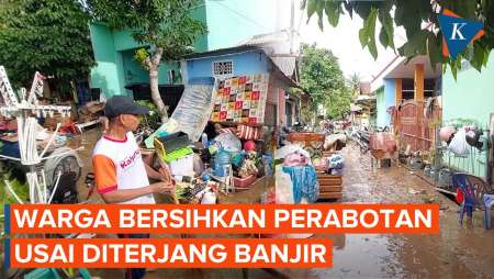 Kondisi Perumahan Pasca-banjir Rendam Lampung, Perabot Basah dan Kotor, Jalan Berlumpur