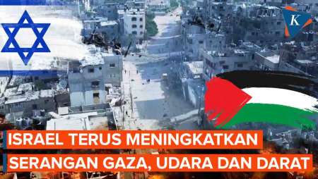 Israel Terus Menyerang Gaza Lewat Udara dan Darat