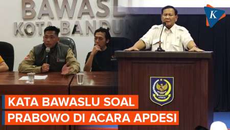 Kehadiran Prabowo di Acara Apdesi, Bawaslu Sebut Tak Ada Pelanggaran