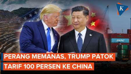 Perang Dagang AS-China Pecah Lagi, Trump Tiba-tiba Umumkan Tarif 100 Persen