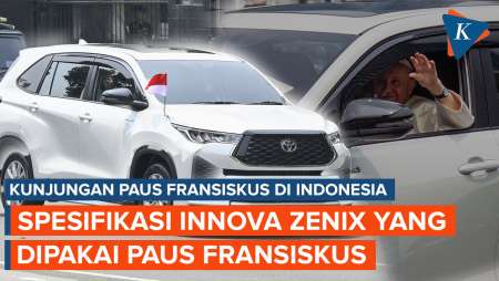 Paus Fransiskus Gunakan Innova Zenix Pelat SCV 1 Selama di Indonesia, Ini Spesifikasinya