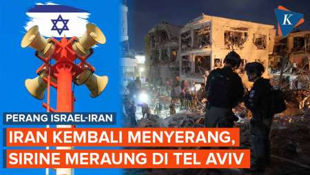 Iran Serang Israel Lagi Rabu Pagi Ini, Sirine Meraung di Tel Aviv!