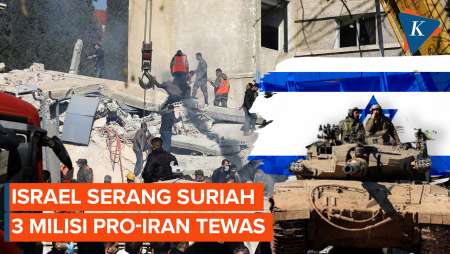 Serangan Israel di Suriah Tewaskan 3 Milisi Pro-Iran