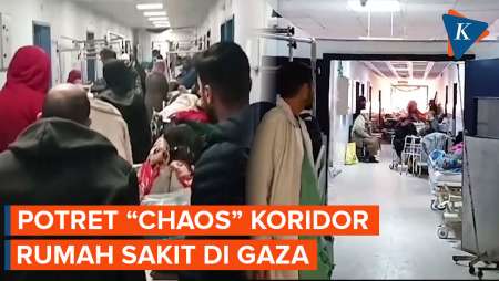 Koridor Rumah Sakit di Gaza 