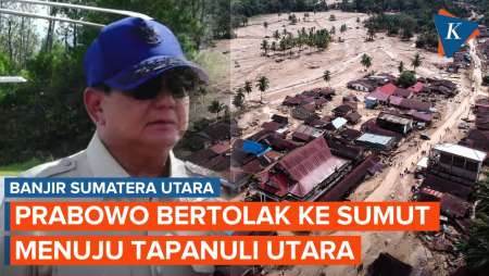 Prabowo Terbang Ke Sumut Pukul 06.00 WIB, Tinjau Banjir Tapanuli Utara