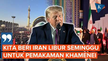 Respons Trump soal Pemakaman Ali Khamenei, Tak Percaya Ribuan Warga Iran Beri Penghormatan