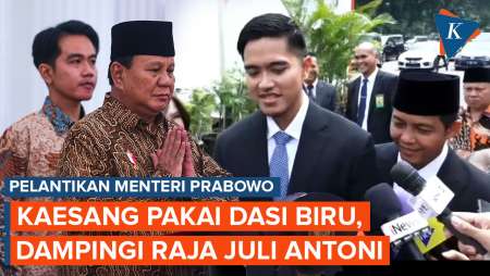 [FULL] Momen Kaesang Hadiri Pelantikan Menteri di Istana, Beri Semangat ke Raja Juli Antoni