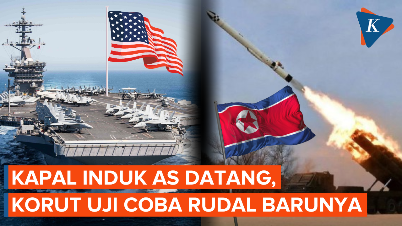 Kapal Induk AS Tiba di Korea Selatan, Korea Utara Genjot Uji Coba Rudal Hwasan-31