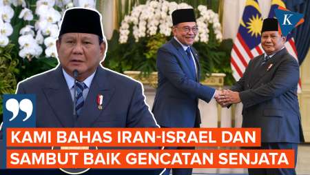 Prabowo-Anwar Ibrahim Bertemu di Istana, Turut Bahas Konflik Israel Vs Iran