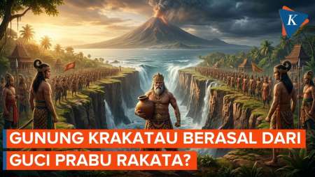 Kisah Prabu Rakata, Guci “Sakti”, Hingga Lahirnya Gunung Krakatau Dan Selat Sunda