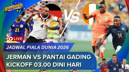 Jadwal Siaran Langsung Jerman Vs Pantai Gading Piala Dunia 2026, Kickoff Pukul 03.00 WIB