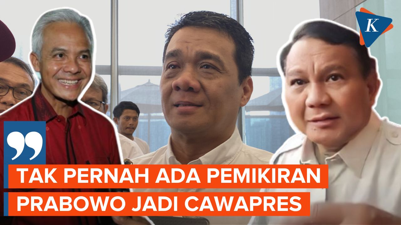 Gerindra Tegaskan Ogah Jadikan Prabowo Cawapres Ganjar