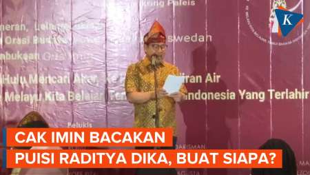 Momen Cak Imin Baca Puisi Raditya Dika Berjudul 