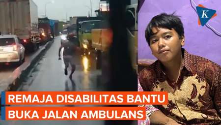 Sosok Babas, Remaja Disabilitas yang Bantu Ambulans Belah Kemacetan di Tangerang