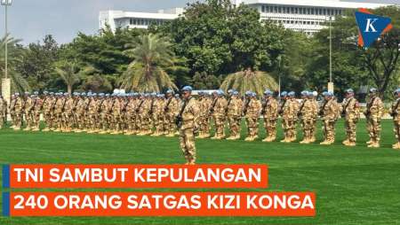 Satgas Kizi TNI Kembali Ke Tanah Air Usai Selesaikan Misi Perdamaian di Afrika Tengah