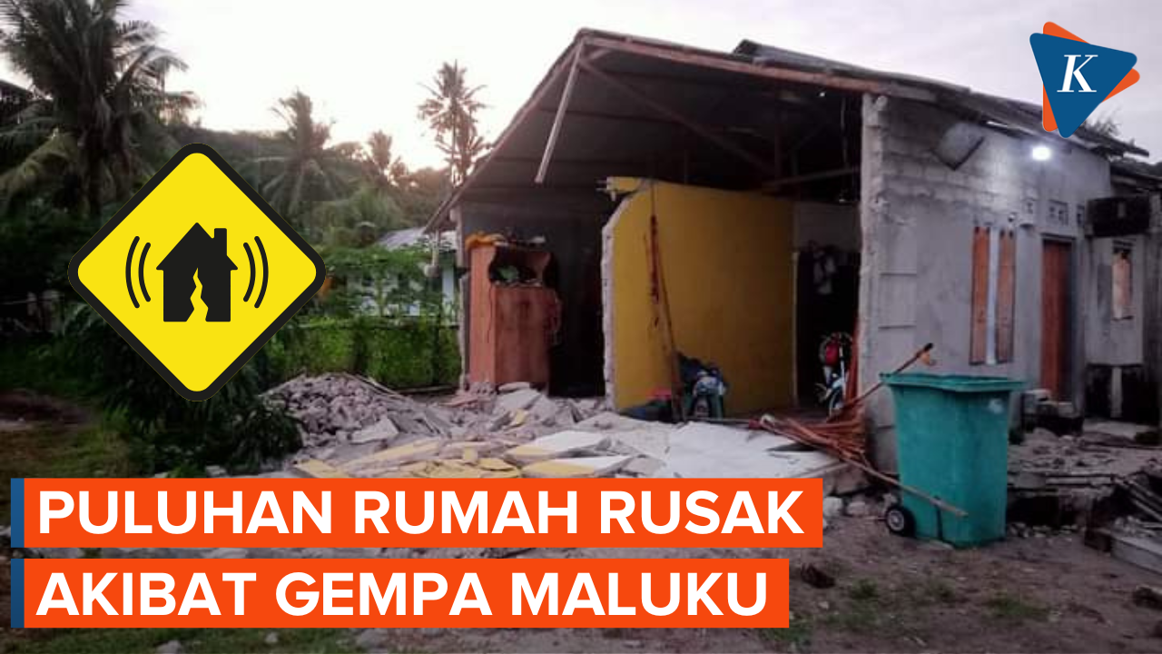 Gempa M 7,5 di Maluku, Puluhan Rumah Rusak Parah