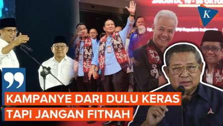 Pesan SBY soal Kampanye: dari Dulu Keras, tapi Jangan Fitnah