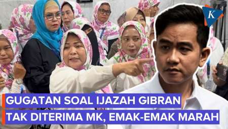 Emak-emak Teriak Marah-marah Usai MK Tak Bisa Terima Gugatan soal Ijazah Gibran