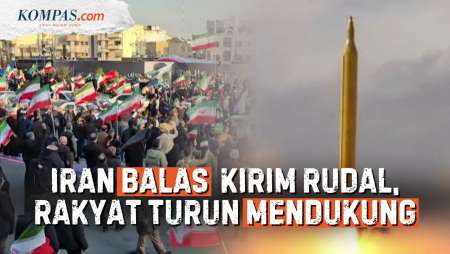 Iran Luncurkan Rudal Balas Kematian Larijani, Rakyat Turun Ke Jalan Beri Dukungan