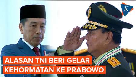 Alasan TNI Beri Pangkat Jenderal Kehormatan untuk Menhan Prabowo