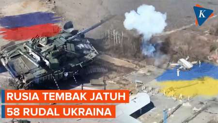 Militer Rusia Klaim Cegat dan Tembak Jatuh 58 Rudal Ukraina