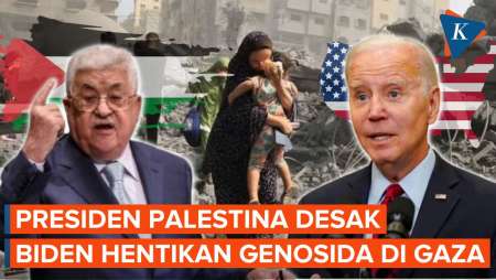 Mahmoud Abbas Desak Biden Stop Genosida Israel kepada Warga Palestina