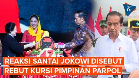 Reaksi Santai Jokowi Saat Ditanya Rumor Mau Rebut Posisi Ketum 2 Parpol