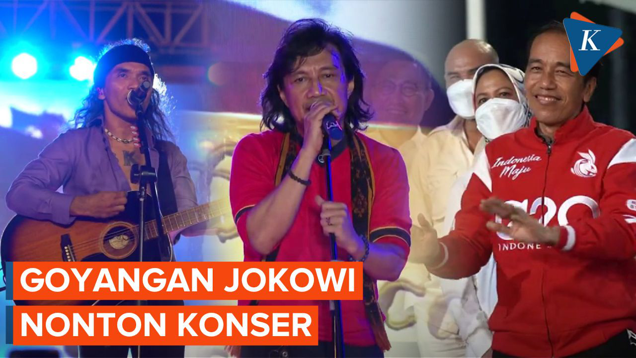 Momen Jokowi Nonton Konser Slank di Ende