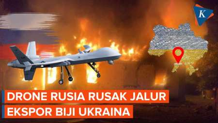 Drone Rusia Hantam Pelabuhan Pengekspor Biji-bijian Ukraina