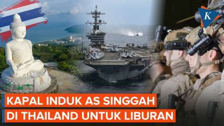 Pelaut Stres 250 Hari Hadapi Perang Iran, Kapal Induk AS Liburan Di Thailand