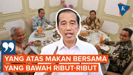 Jokowi: Jangan Sampai yang Atas Makan Bersama tapi yang Bawah Ribut