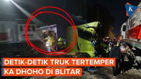 Kecelakaan KA Terjadi Lagi, CL Dhoho Hantam Truk Di Pelintasan Blitar
