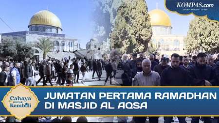 Suasana Salat Jumat Pertama Ramadhan Di Masjid Al Aqsa