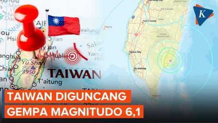 Taiwan Diguncang Gempa Kuat, Getaran Terasa Hingga Taipei