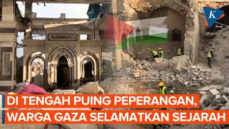 Warga Gaza Berjuang Selamatkan Masjid Tertua Di Tengah Rapuhnya Gencatan Senjata