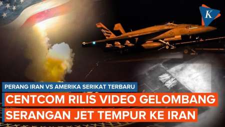 Detik-detik Jet Tempur AS Lepas Landas Sebelum Ledakan Hantam Infrastruktur Iran