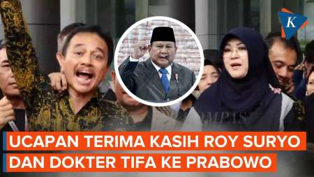 Tidak Jadi Ditahan, Roy Suryo dan Dokter Tifa Berterima Kasih ke Prabowo