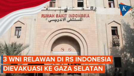 WNI Relawan di RS Indonesia Berhasil Dievakuasi ke Gaza Selatan