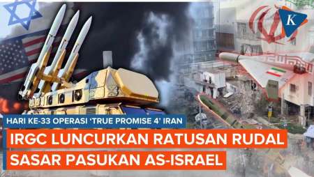 Perang Iran Hari ke-33: IRGC Luncurkan Ratusan Rudal dan Drone ke Target AS-Israel