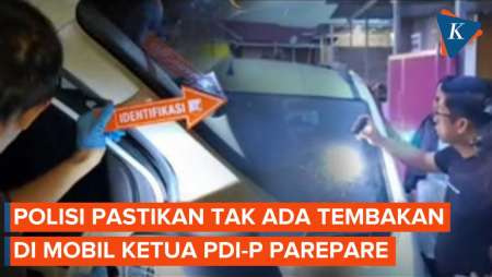 Retakan di Kaca Mobil Ketua PDI-P Parepare Ternyata Bukan karena Ditembak