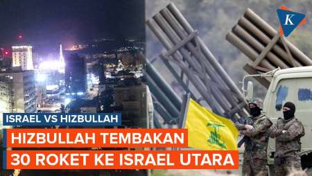 Hizbullah Tembakan 30 Roket ke Israel, Balas Serangan di Lebanon Selatan