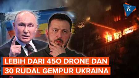 Rusia Hujani Ukraina dengan Ratusan Drone dan Puluhan Rudal, Kyiv Gelap Gulita