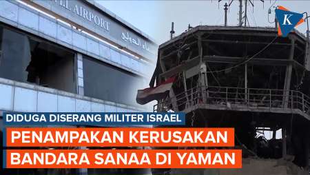 Potret Kerusakan di Bandara Sanaa Yaman Usai Diduga Diserang Israel