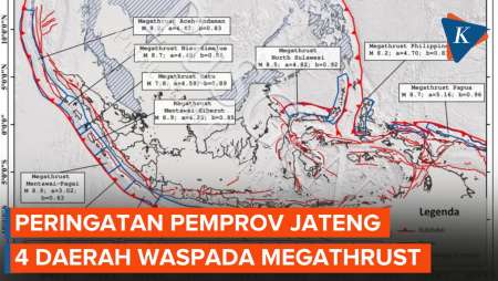 4 Daerah di Jateng Waspada Megathrust