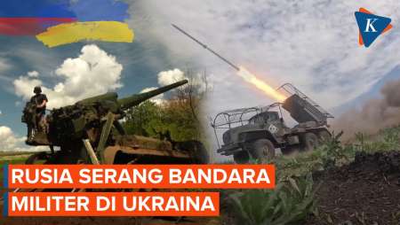 Rusia Bombardir Bandara Militer Ukraina