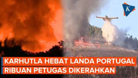 Karhutla Dahsyat Melanda Portugal hingga Perbatasan Spanyol, 2.000 Petugas Dikerahkan