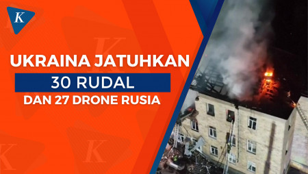 Ukraina Jatuhkan 30 Rudal dan 27 Drone Rusia dalam Semalam